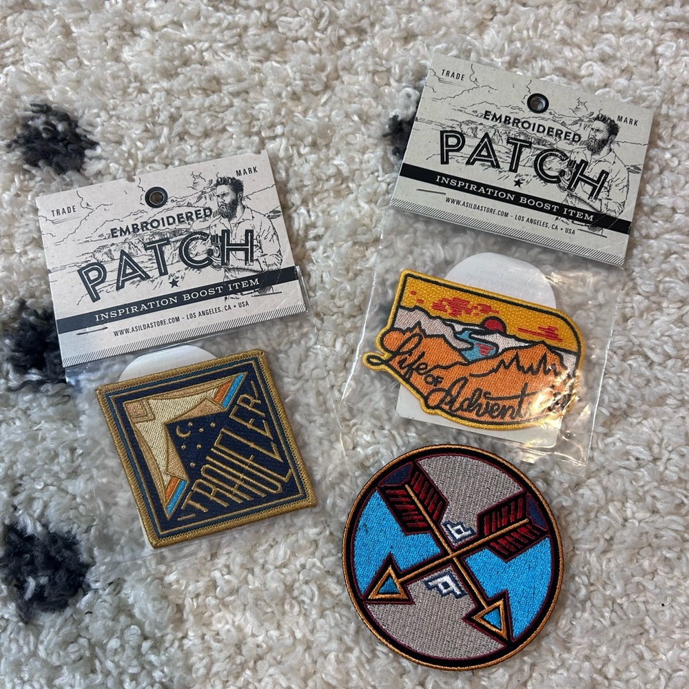 Embroidered Adventure Patch Set - Multicolor